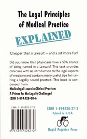 Legal Principles of Medical Practice